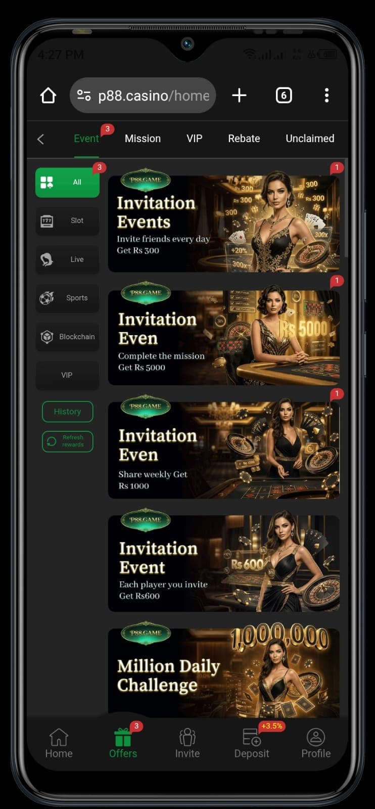 P88 Game Free Official Money App Latest For Android & iOS (2026) Screenshot 1