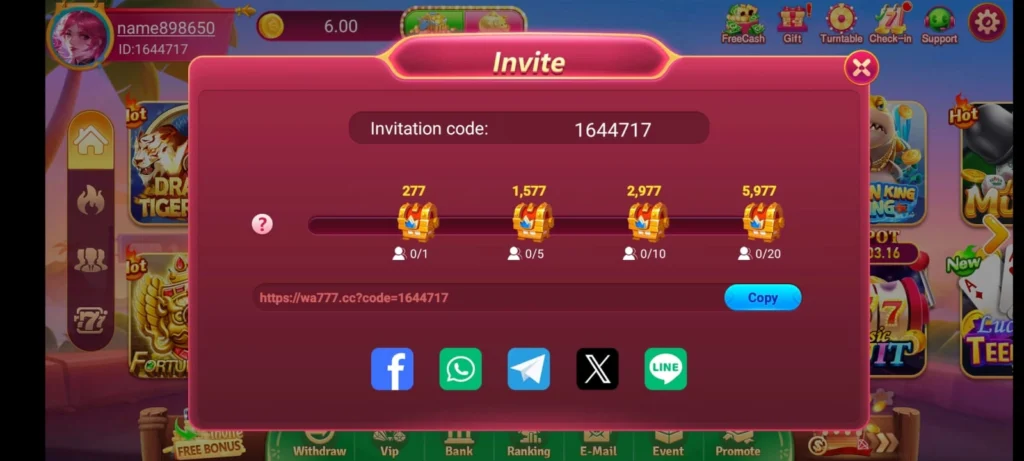 Wa777 Game APK ( Real Cash App) Latest Version 1.2.30 Screenshot 2 Wa777 Game APK ( Real Cash App) Latest Version 1.2.30 Screenshot 2